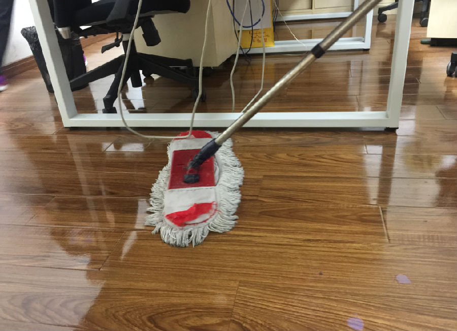 鼓楼区木地板保洁案例